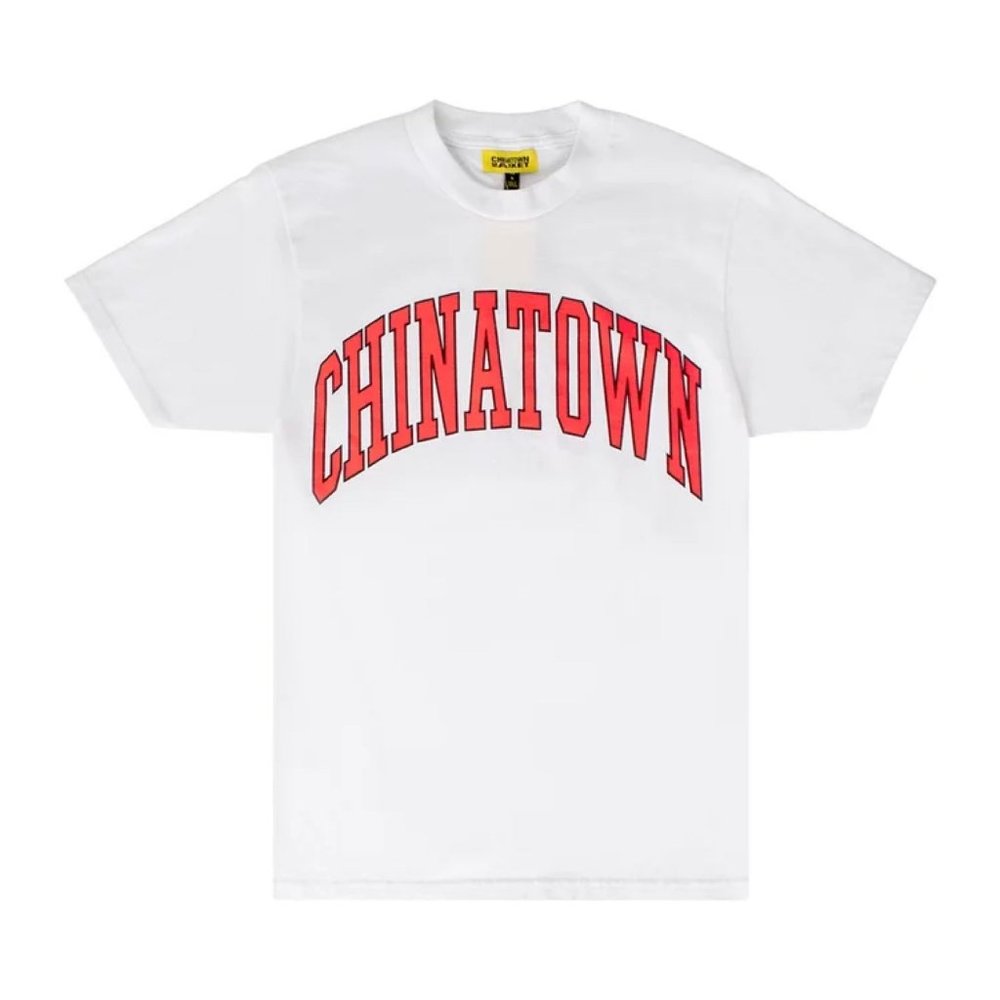 NEW CHINATOWN MARKET BRONZE ARC WHITE T-SHIRT
